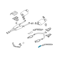 OEM 2017 Infiniti Q70L INSULATOR-Heat Exhaust Tube Front Lower Diagram - 20511-EJ70A