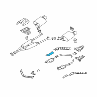 OEM 2017 Infiniti Q70L INSULATOR-Heat, Front Tube Upper Diagram - 20516-EH001