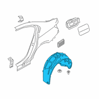 OEM 2021 BMW M340i COVER, WHEEL HOUSING, REAR L Diagram - 51-71-9-627-871