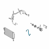 OEM Kia Sportage Air Conditioner Refrigerant Discharge Hose Diagram - 977623W700