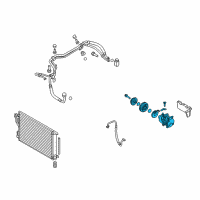 OEM 2016 Kia Sportage Reman Compressor Assembly Diagram - 977012S500DR