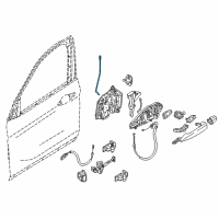 OEM 2018 BMW X1 Operating Rod, Door Front Left Diagram - 51-21-7-349-505