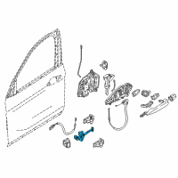 OEM 2020 BMW X1 Front Door Brake Diagram - 51-21-7-436-001