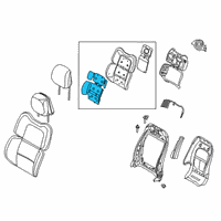 OEM Lincoln Aviator Seat Back Heater Diagram - LC5Z-14D696-C