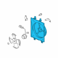OEM Acura Shroud, Air Conditioner Diagram - 38615-RDJ-A00