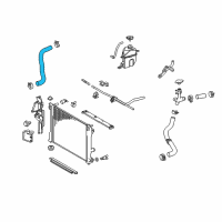 OEM Toyota Avalon Upper Hose Diagram - 16572-0P380