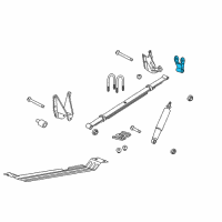 OEM 2007 Lincoln Mark LT Shackle Diagram - 4L3Z-5776-AA