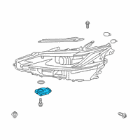 OEM 2022 Lexus ES300h Computer Sub-Assembly, H Diagram - 89907-33170