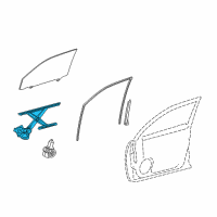 OEM 2018 Lexus GX460 Regulator Sub-Assembly Diagram - 69802-60090