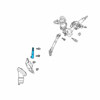 OEM 2010 Pontiac Vibe Steering Column Intermediate Shaft Diagram - 19204302