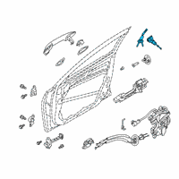 OEM 2019 Kia Forte Door Key Sub Set, Left Diagram - 81970M7A00