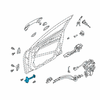 OEM 2022 Kia Forte Checker Assembly-Front D Diagram - 76990M7000