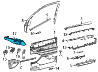 OEM Jeep Wagoneer SWITCH-POWER SEAT Diagram - 68341963AF