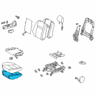 OEM 2012 Toyota Camry Seat Cushion Pad Diagram - 71511-06460