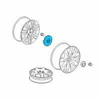 OEM 2010 Cadillac SRX Center Cap Diagram - 9599024