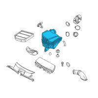 OEM 2007 BMW X3 Intake Silencer Without Hfm Diagram - 13-62-3-449-001