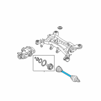 OEM 2010 BMW M3 Cv Axle Assembly Rear Right Diagram - 33-21-2-283-458