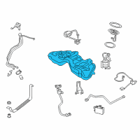 OEM 2014 BMW 740Li Plastic Fuel Tank Diagram - 16-11-7-364-176