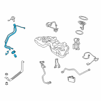 OEM 2012 BMW 740Li Plastic Filler Pipe Diagram - 16-11-7-185-144