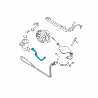 OEM 2007 Ford Mustang Power Steering Suction Hose Diagram - 7R3Z-3691-B