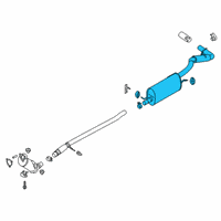 OEM 2022 Ford Ranger Muffler & Pipe Diagram - KB3Z-5230-B