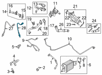 OEM 2021 Ford F-150 SENSOR - EXHAUST GAS - OXYGEN Diagram - ML3Z-9G444-C