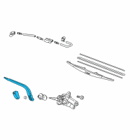 OEM Honda Fit Arm, Rear Wiper Diagram - 76720-TF0-003