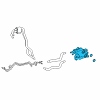 OEM 2021 Toyota Tundra Thermostat Unit Diagram - 32970-34030