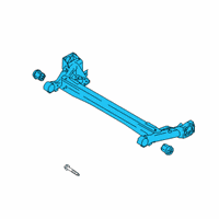 OEM Hyundai Venue Torsion Axle Complete Diagram - 55100-K2000