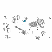 OEM Honda Pilot Motor Assembly, Heater & Cooler Diagram - 79350-S3V-A51