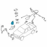 OEM 1998 Nissan Frontier Computer Module Ecm Ecu Diagram - 47600-8B401