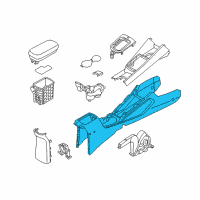 OEM 2013 Kia Rio Console-Floor Diagram - 846111W500HU