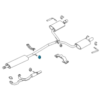 OEM 2015 Ford Flex Hanger Insulator Diagram - 5F9Z-5F262-AA