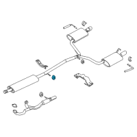 OEM 2015 Ford Explorer Hanger Insulator Diagram - 5F9Z-5F262-AA