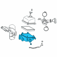 OEM 2018 Lexus RX350 Case Sub-Assy, Air Cleaner Diagram - 17701-0P150