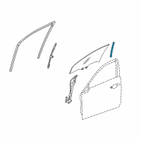 OEM 2012 Acura TSX Sash, Right Front Door Center (Lower) Diagram - 72231-TL0-003