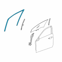 OEM 2009 Acura TSX Channel, Right Front Door Run Diagram - 72235-TL2-A01