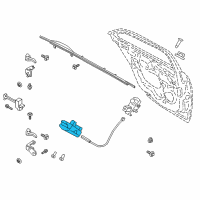 OEM Lincoln Continental Latch Diagram - GD9Z-54264A26-G