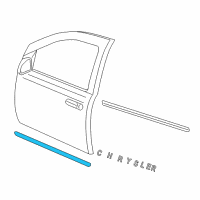 OEM 2009 Chrysler Aspen Molding-Front Door Diagram - 55078067AC