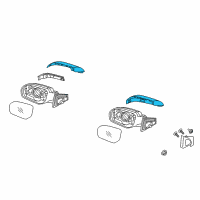 OEM 2015 Hyundai Santa Fe Rear View Mirror Scalp, Left, Exterior Diagram - 87616-B8000