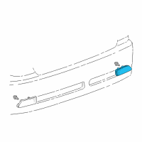 OEM 2002 Lexus IS300 Reflector Assy, Reflex, RH Diagram - 81910-53010