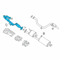 OEM 2014 Infiniti QX60 Front Exhaust Tube Assembly Diagram - 20010-3JV0A