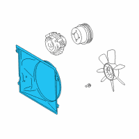 OEM 2013 Toyota FJ Cruiser Fan Shroud Diagram - 16711-31510