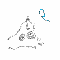 OEM 2008 Hyundai Santa Fe Hose Assembly-Power Steering Oil Pressure Diagram - 57510-0W300