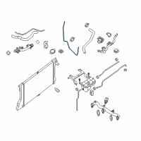 OEM 2018 Nissan NV2500 Hose-Radiator Reservoir Tank Diagram - 21742-1PD0A