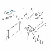 OEM 2014 Nissan NV1500 Hose - Auto Transmission Oil Cooler Diagram - 21632-1PE0A