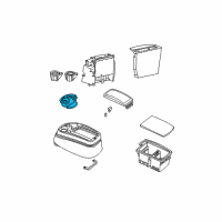 OEM 1999 Ford F-150 Cup Holder Diagram - XL3Z-1513562-AAA