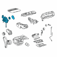 OEM 2000 Toyota Sienna Oil Pump Diagram - 15101-20020