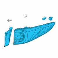 OEM 2019 Acura RDX Taillight Assembly, L Diagram - 33550-TJB-A01