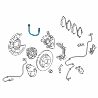 OEM Infiniti QX30 Hose Assy-Brake, Rear Diagram - 46210-5DJ1A